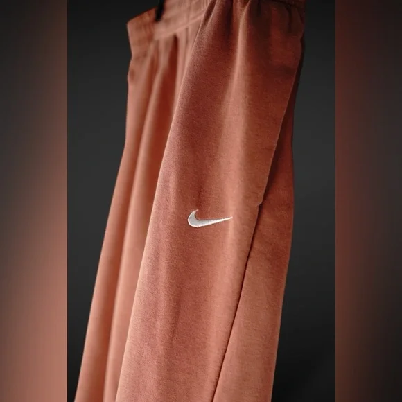 Nike Women’s Rust Orange Sportswear Essential Fleece Joggers Sweatpants Size L - Picture 11 of 17